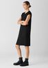 Textured Stretch Rib Round Neck Dress