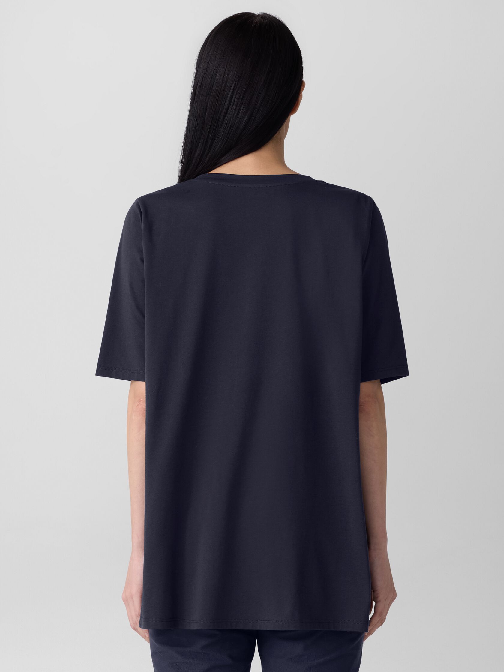 Organic Pima Cotton Jersey Long Tee