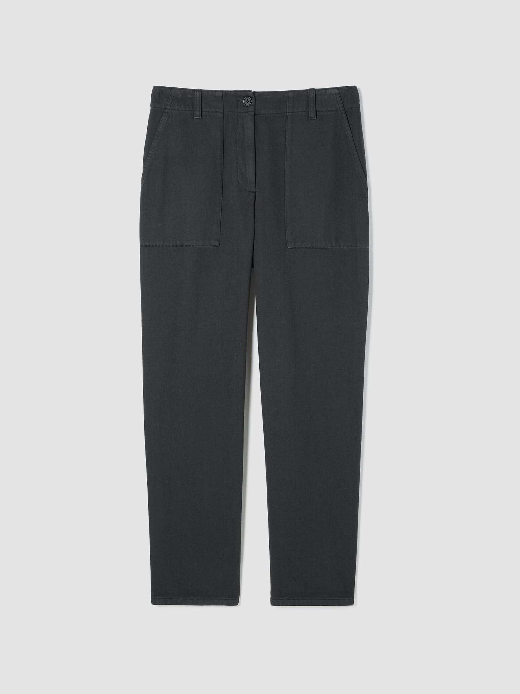 Garment-Dyed Utility Cotton Tapered Pant