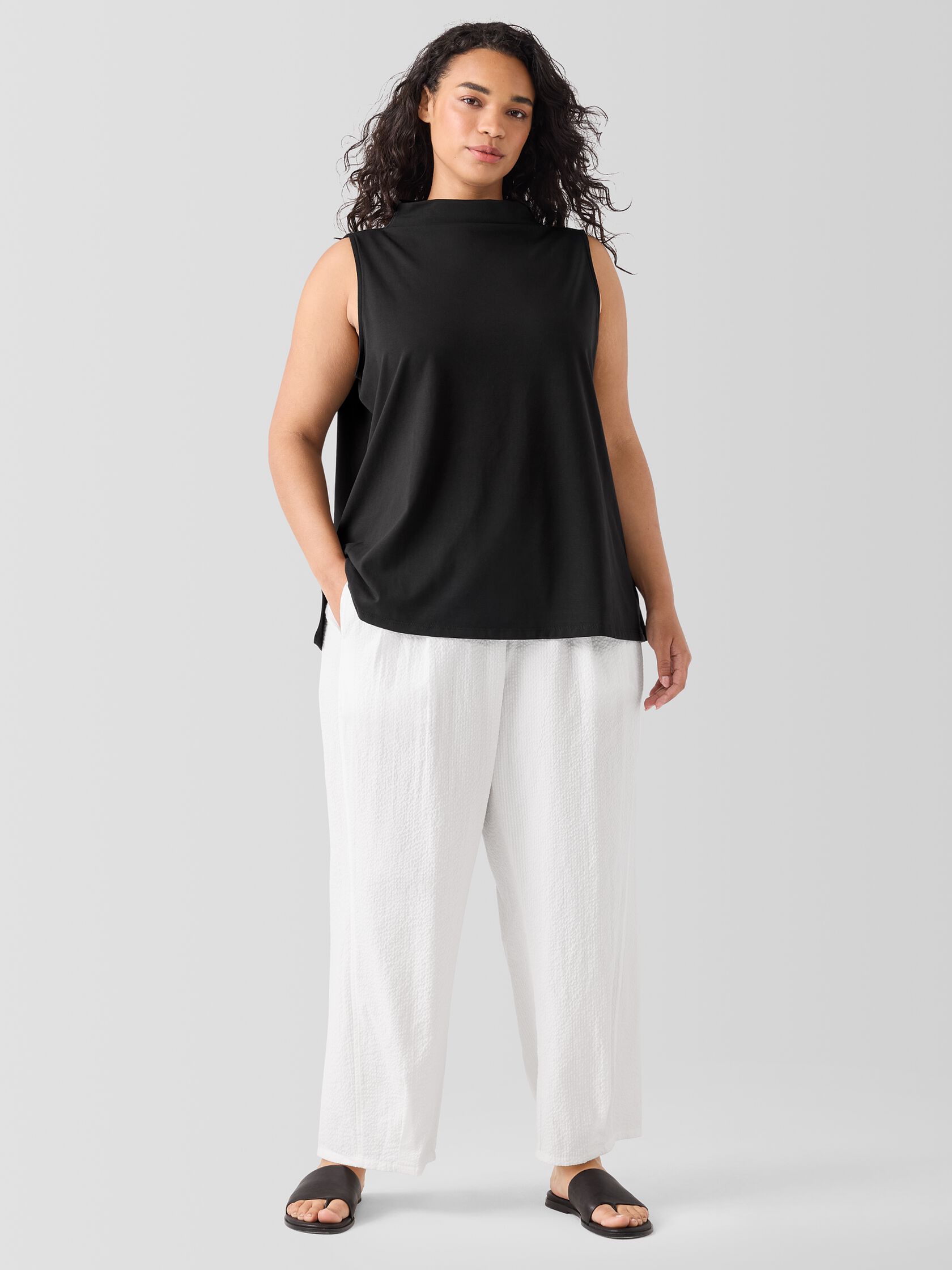 Organic Cotton Ripple Lantern Pant