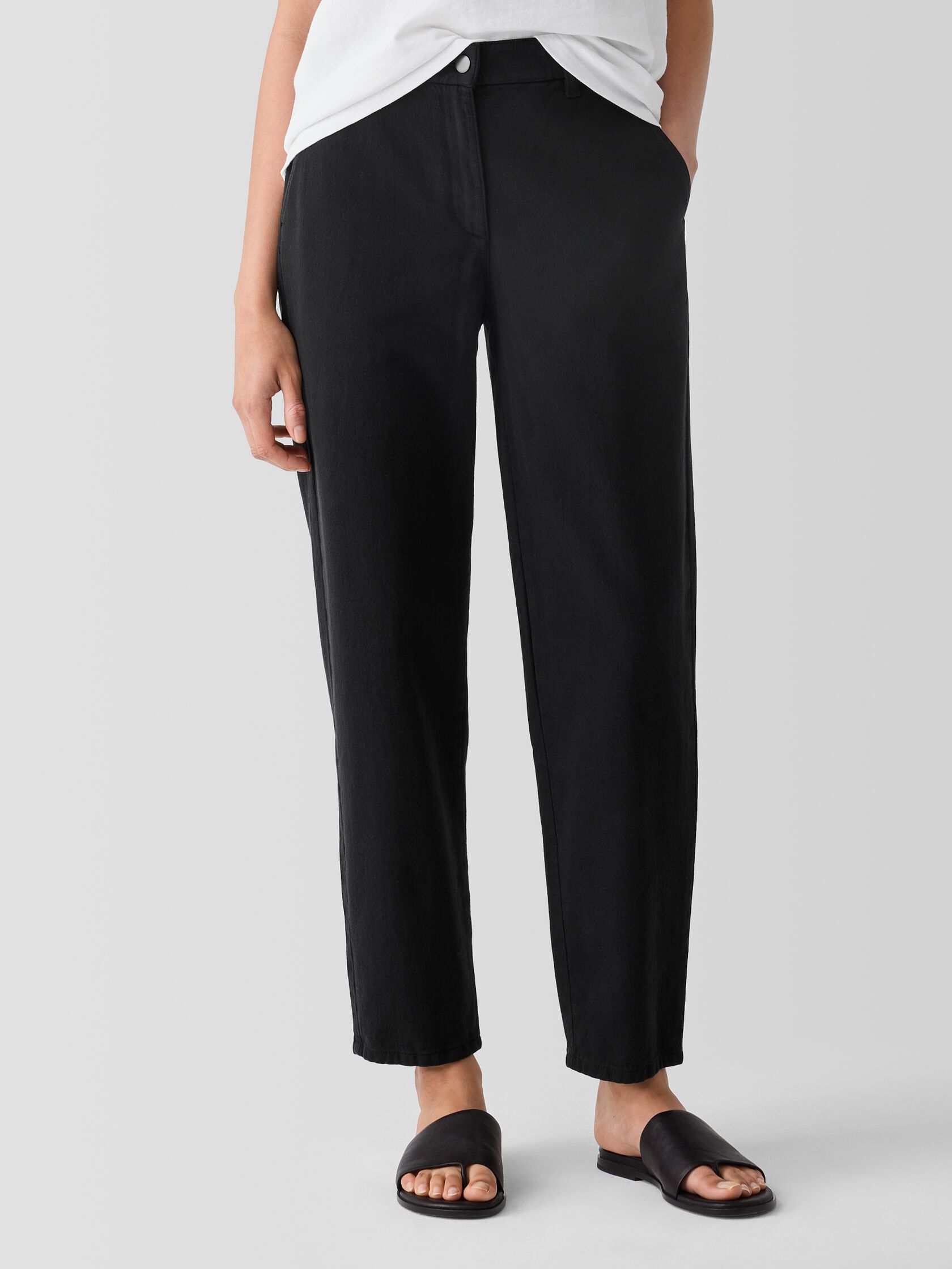 Garment-Dyed Utility&nbsp;Organic&nbsp;Cotton Tapered Pant