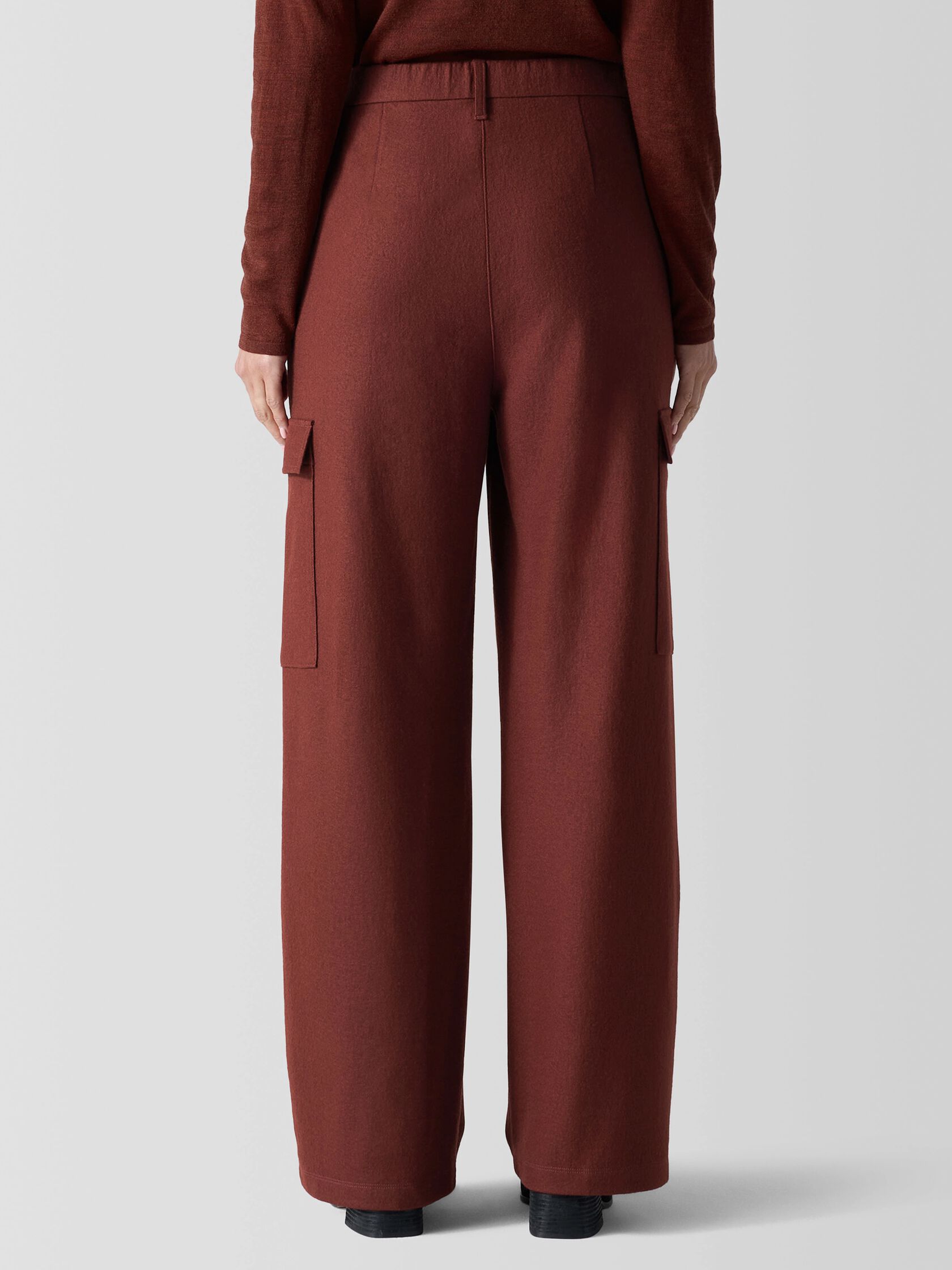 Felted Wool Jersey Cargo Pant in Regenerative Wool