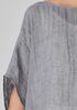D&eacute;lav&eacute; Organic Linen Gauze Bateau Neck Poncho