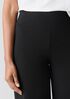 Pima Cotton Stretch Jersey Wide-Leg Pant