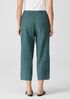 Washed Organic Linen Delave Lantern Pant