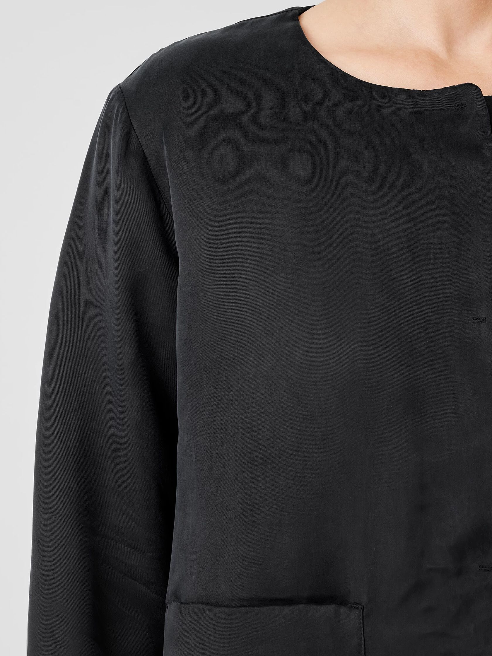 Sandwashed Cupro&nbsp;Padded Jacket