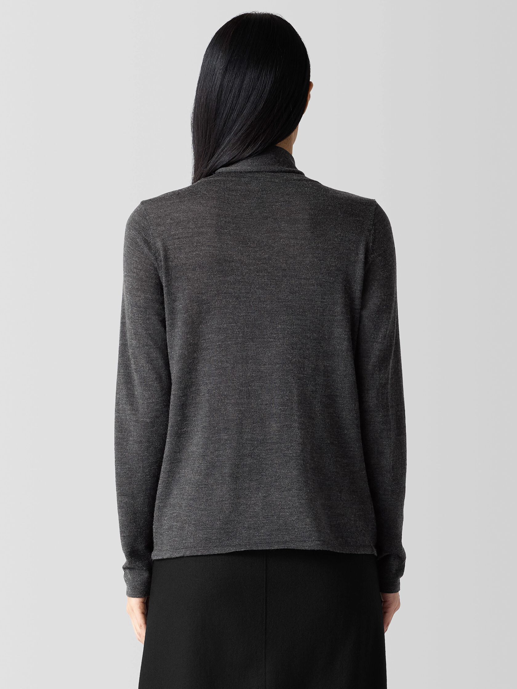 Fine Merino Turtleneck Top in&nbsp;Regenerative Wool