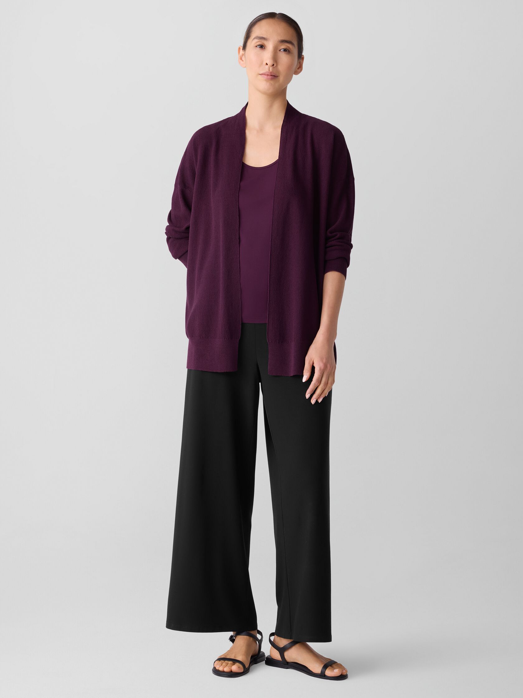 Organic Linen Cotton Long Cardigan