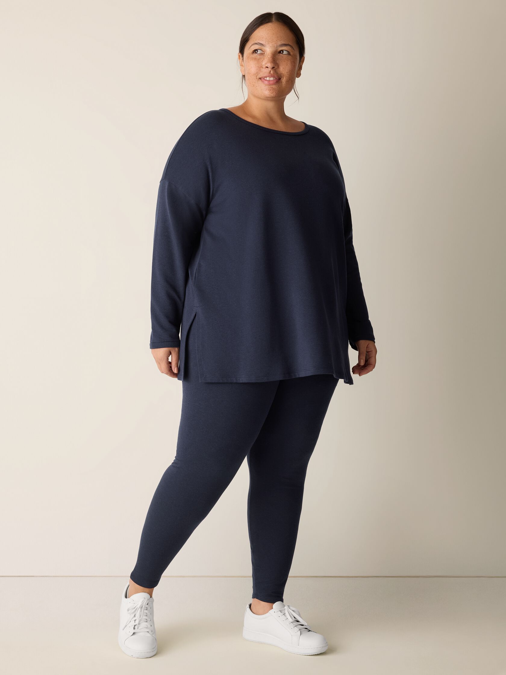 Cozy Brushed Terry Hug High-Waisted Leggings