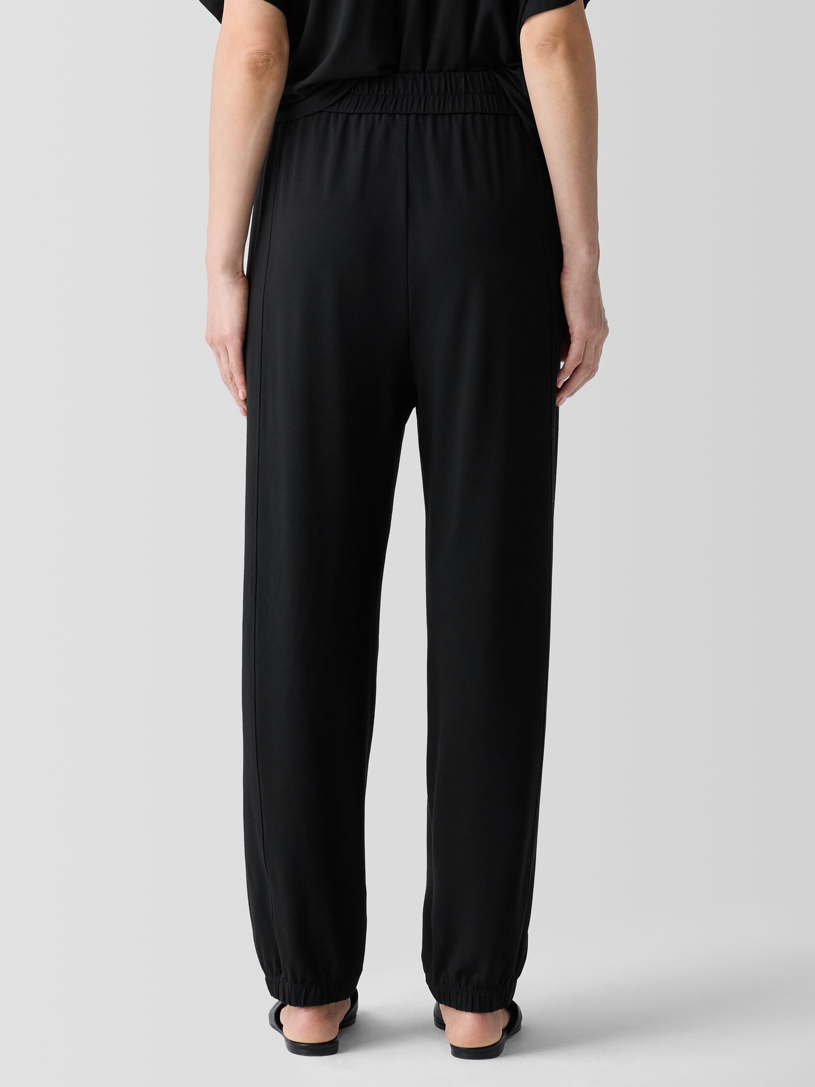 Stretch Jersey Knit&nbsp;Lantern Jogger&nbsp;Pant