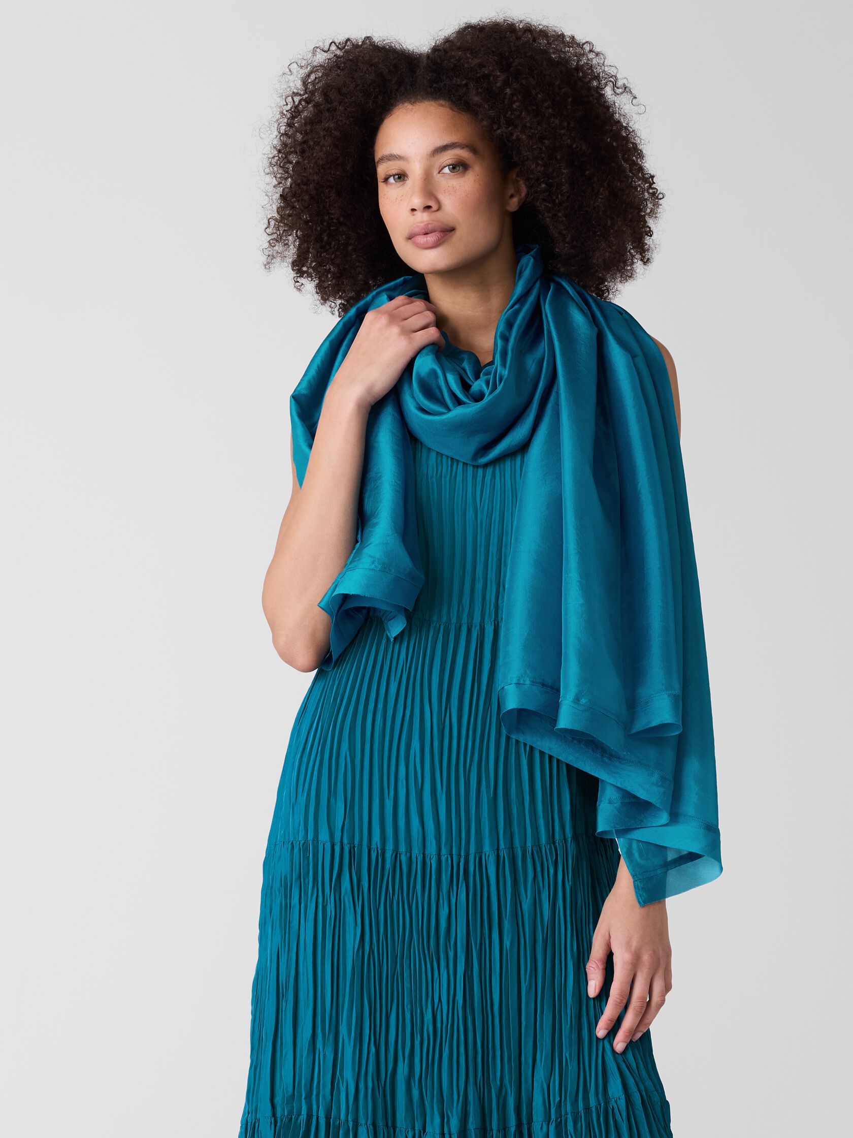 Washed Transitional Silk Parachute Scarf