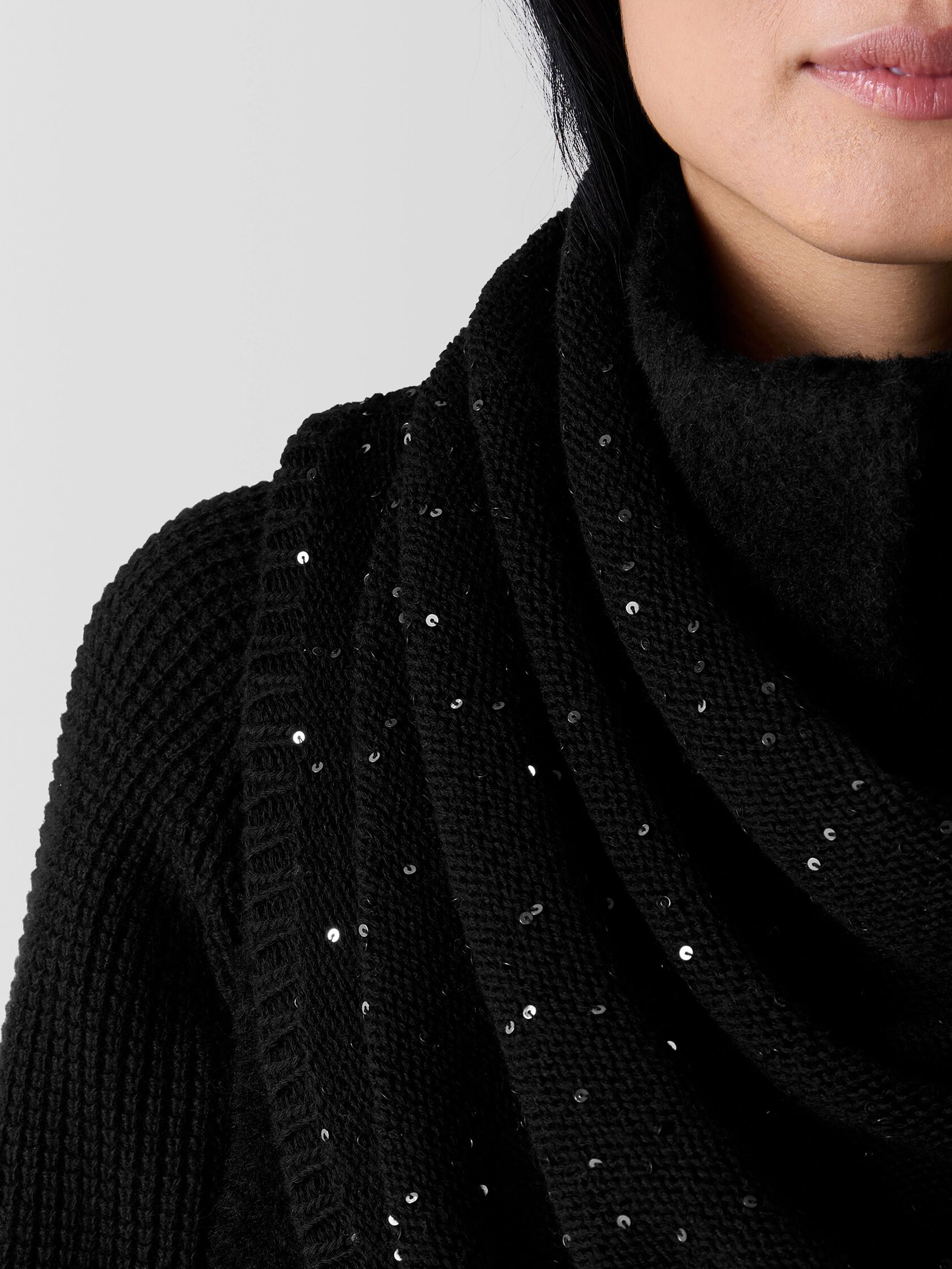 Merino Sequin Infinity Scarf