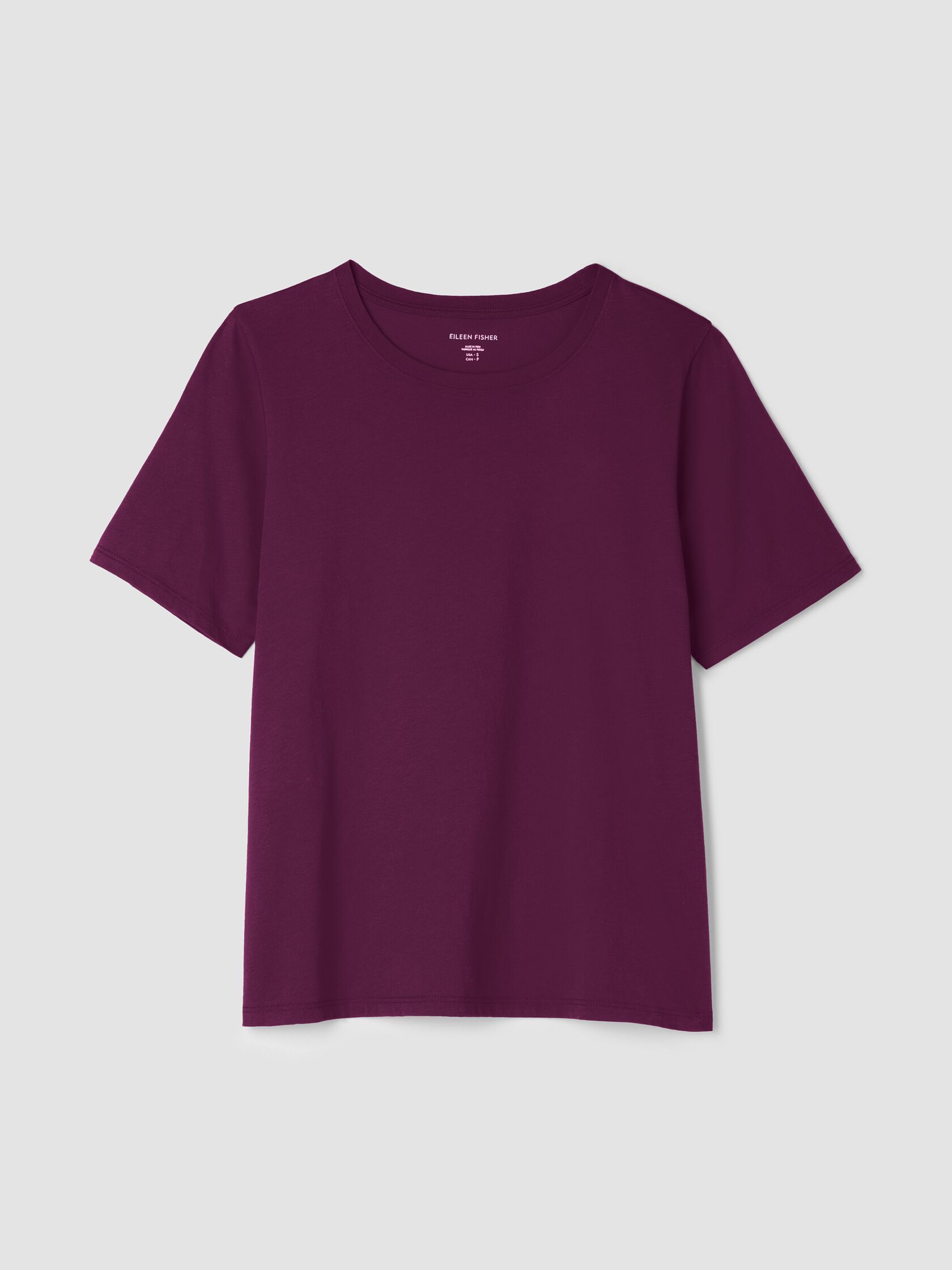 Organic Pima Cotton Jersey Round Neck Tee