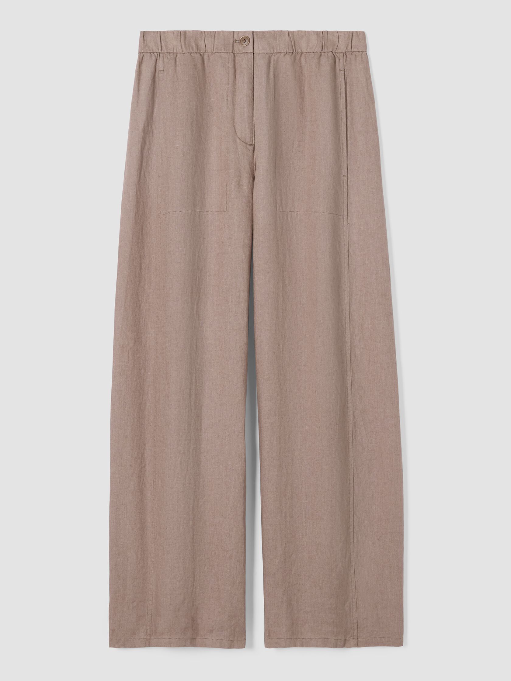 Organic Linen Wide-Leg Trouser Pant