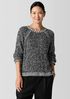 Peruvian Organic Cotton Boucle Crew Neck Top