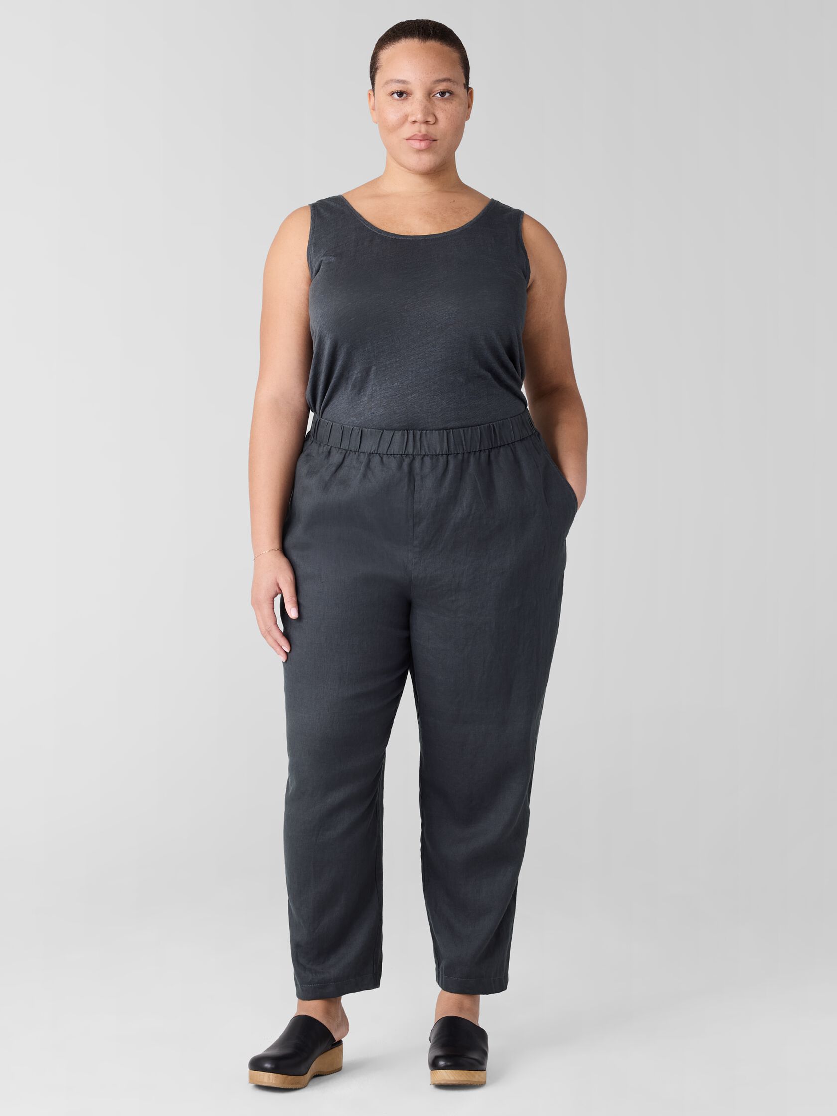 Organic Linen&nbsp;Tapered Pant