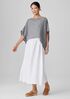 D&eacute;lav&eacute; Organic Linen Gauze Bateau Neck Poncho