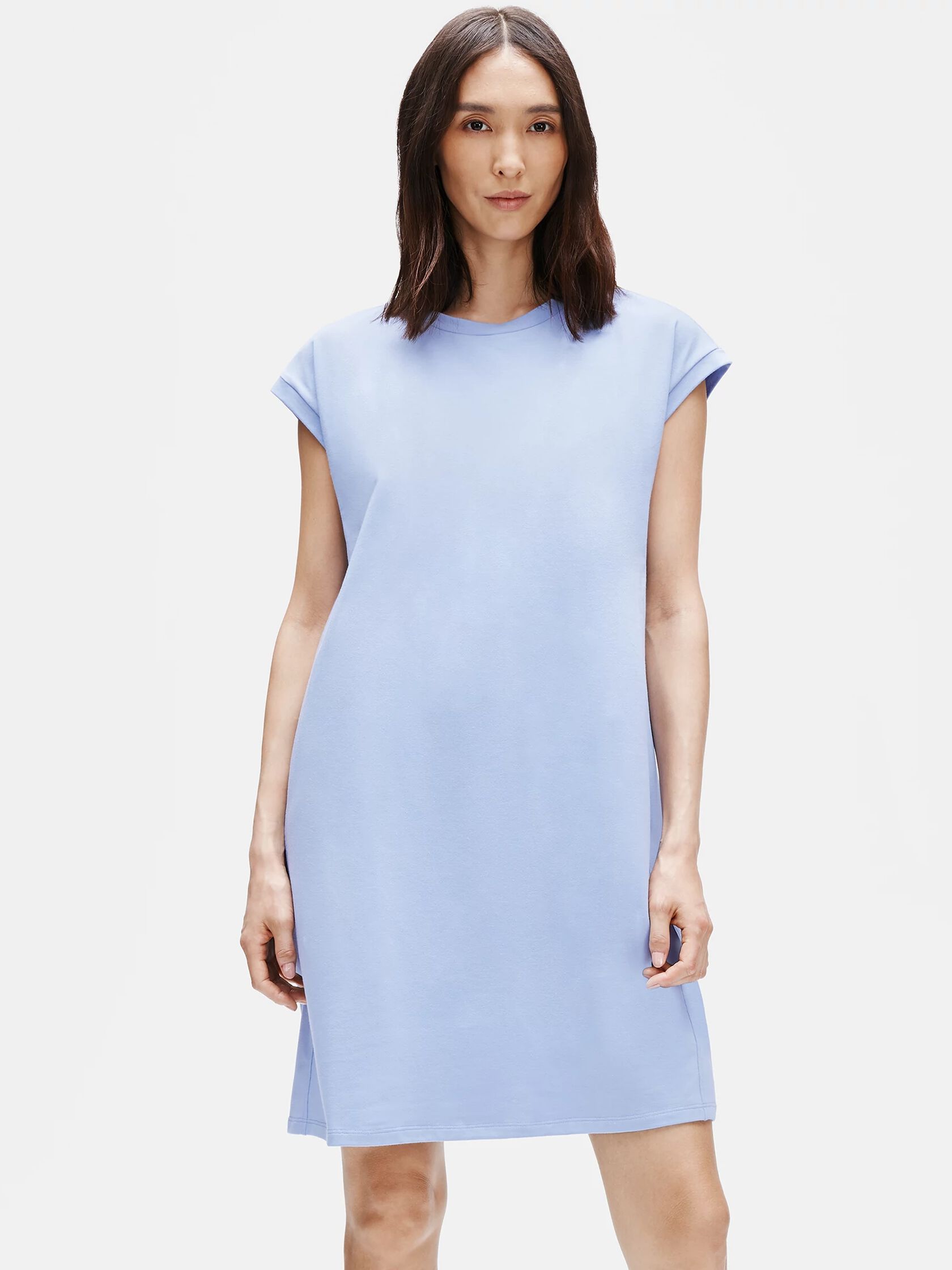 Traceable Organic Cotton Stretch Crew Neck Dress