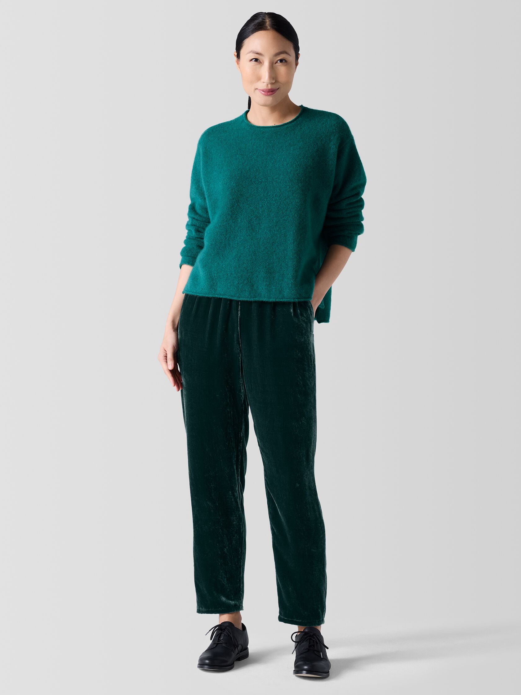Cashmere Silk Bliss Crew Neck Top