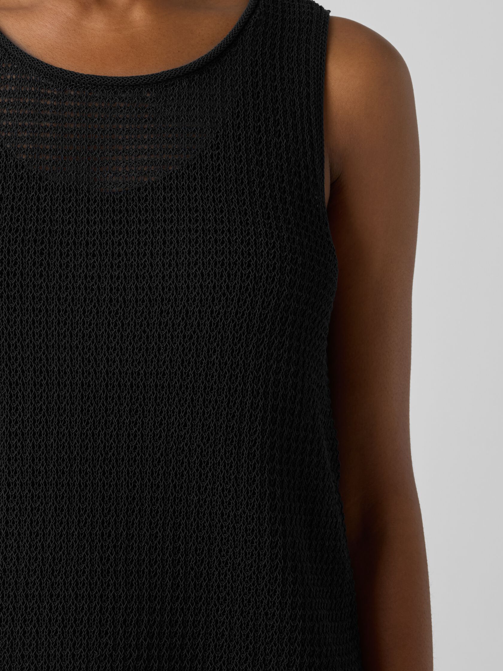 Organic Cotton Cord Sheen Round Neck Tank