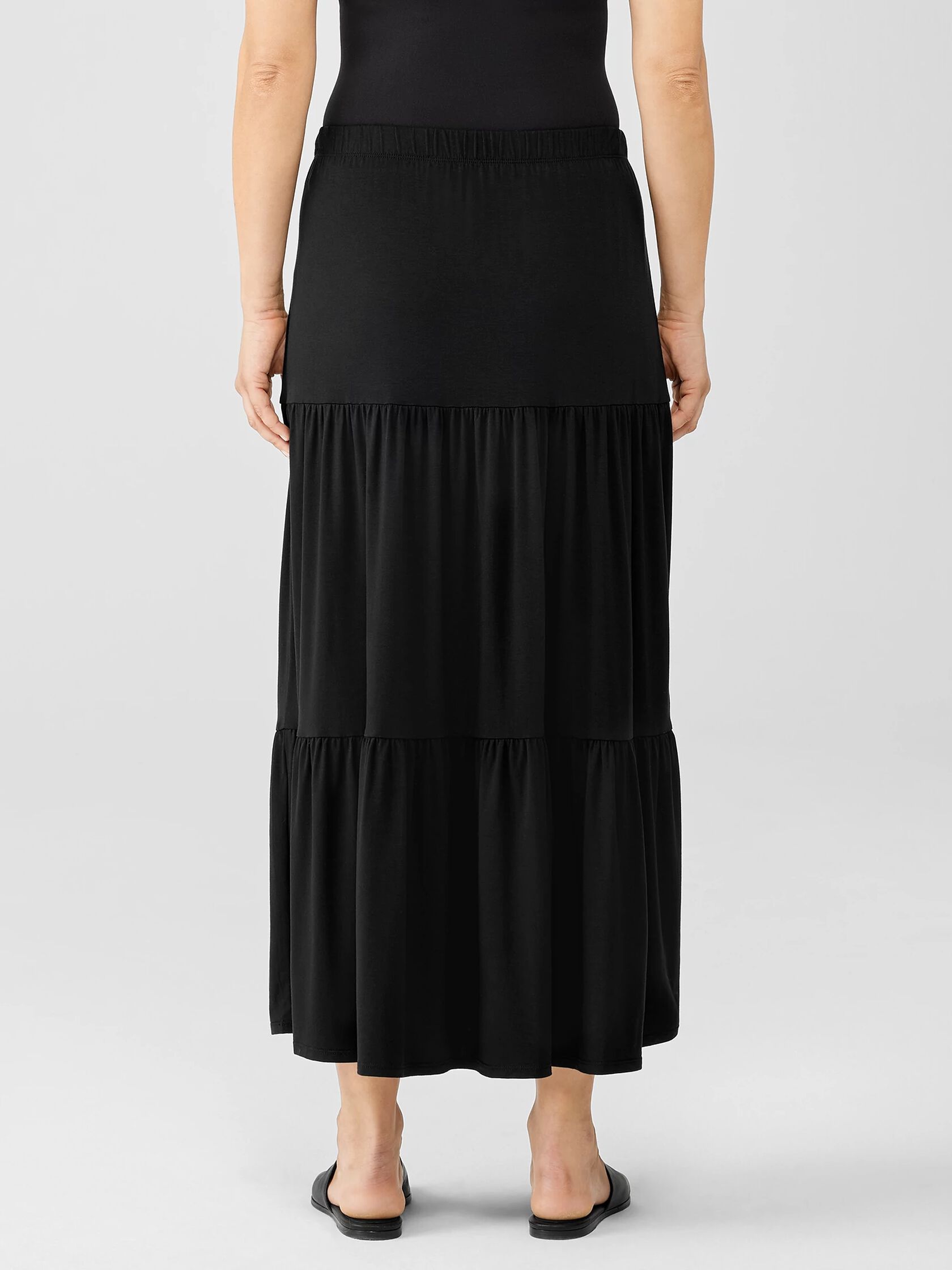 Fine Jersey Tiered Skirt