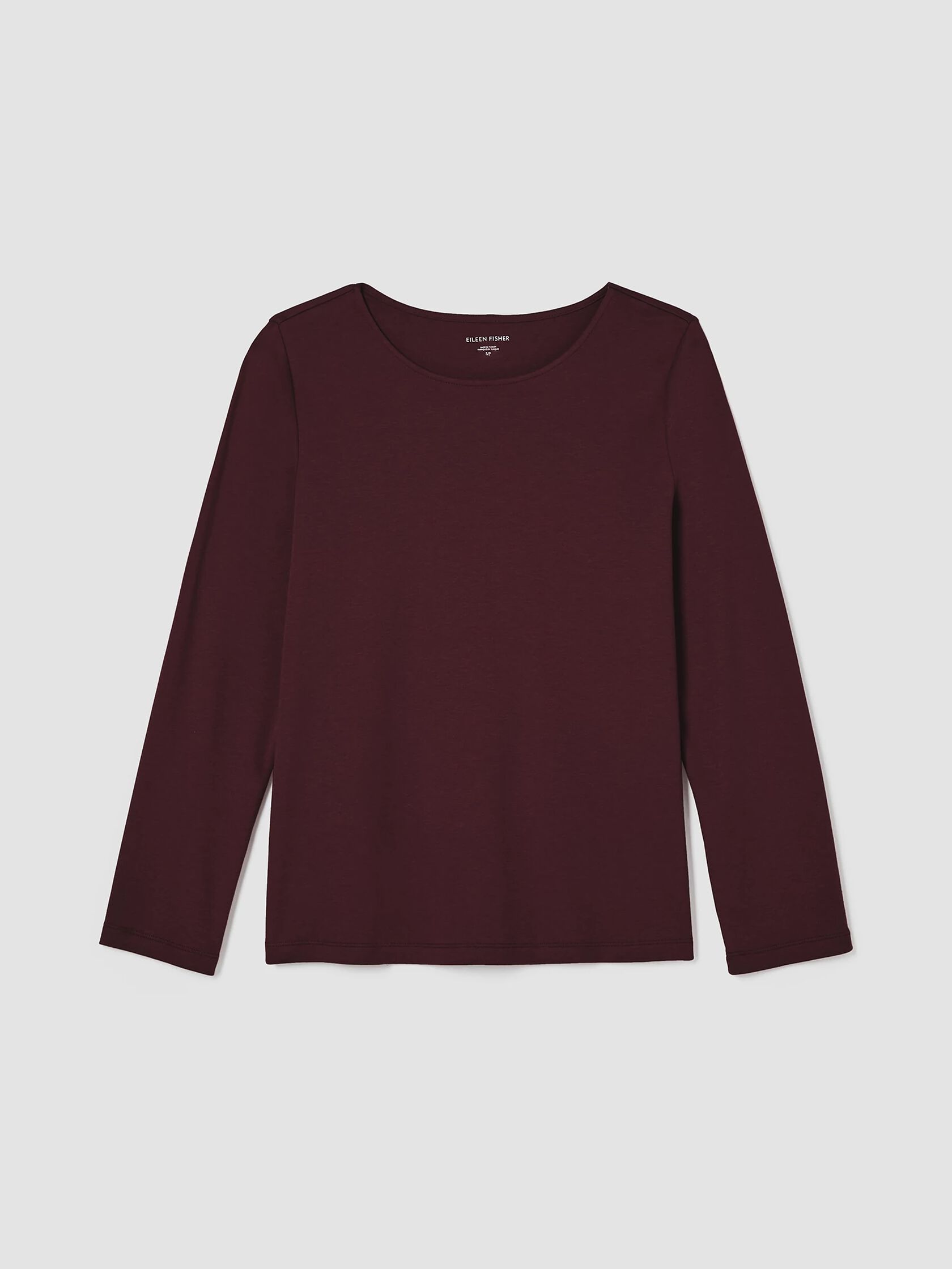 Cozy Organic Cotton Interlock Jewel Neck Top