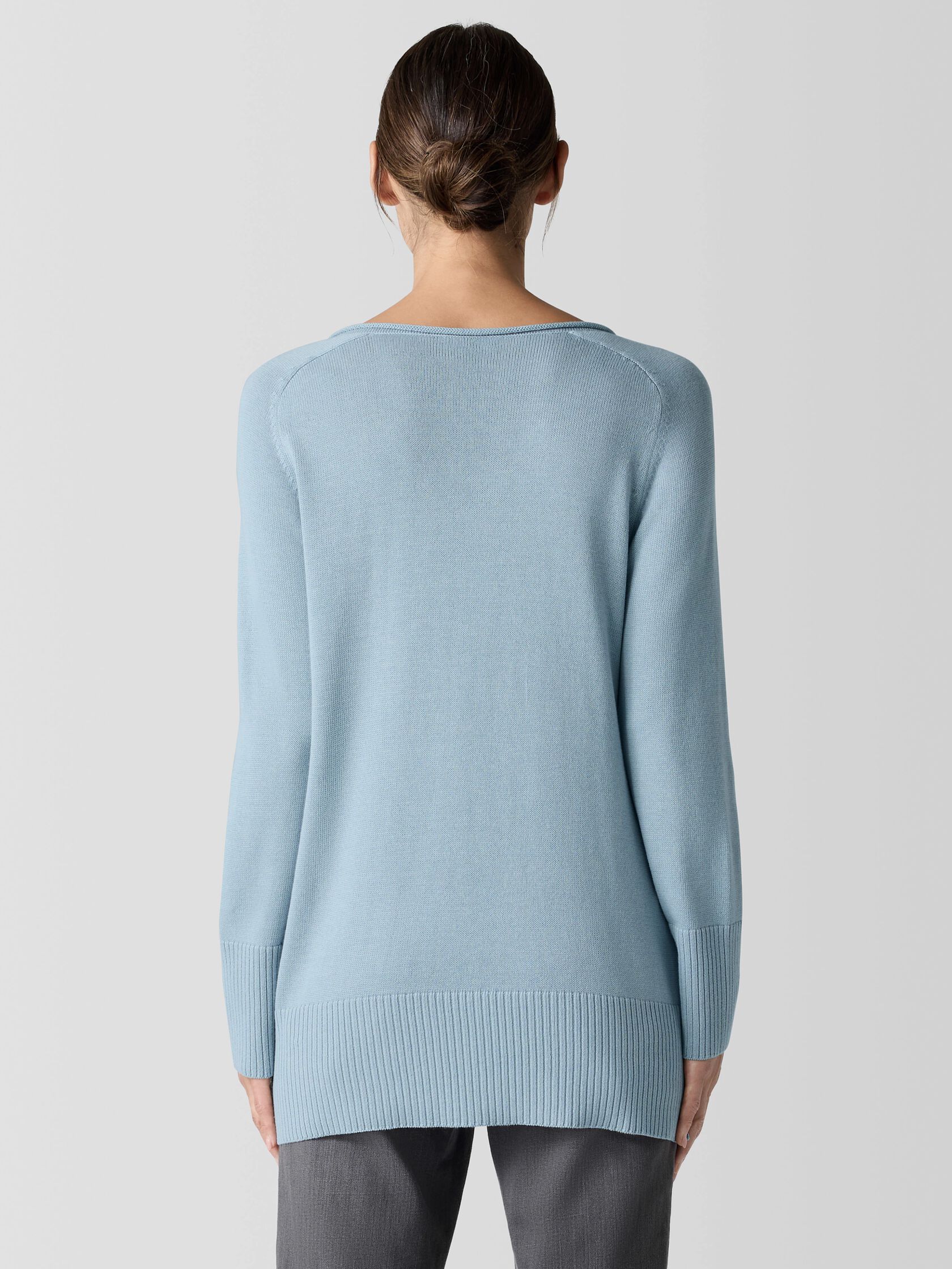 Peruvian Cotton Blend V-Neck Top