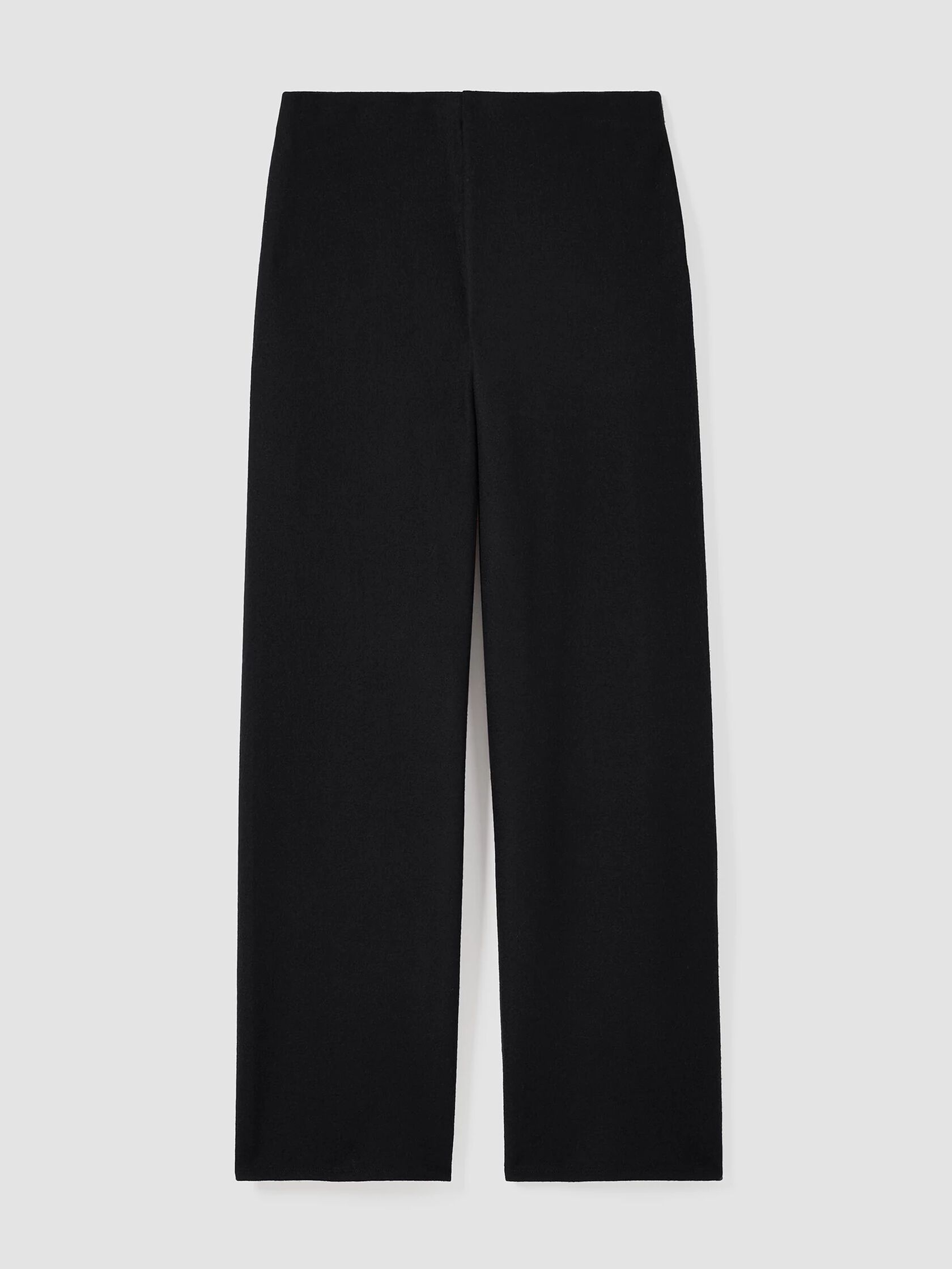 Boiled Wool Jersey Straight Pant