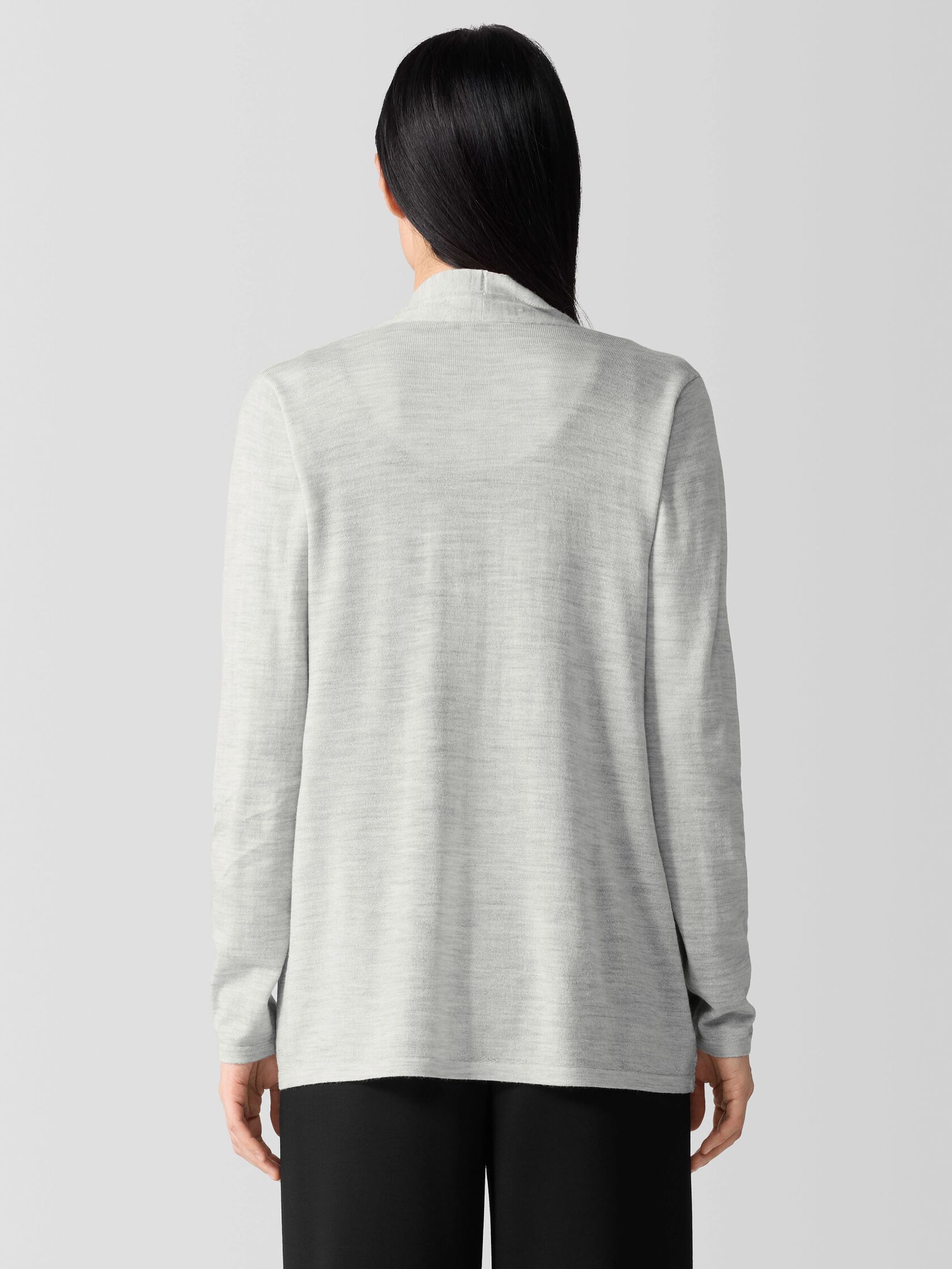 Fine Merino Cardigan in Regenerative Wool
