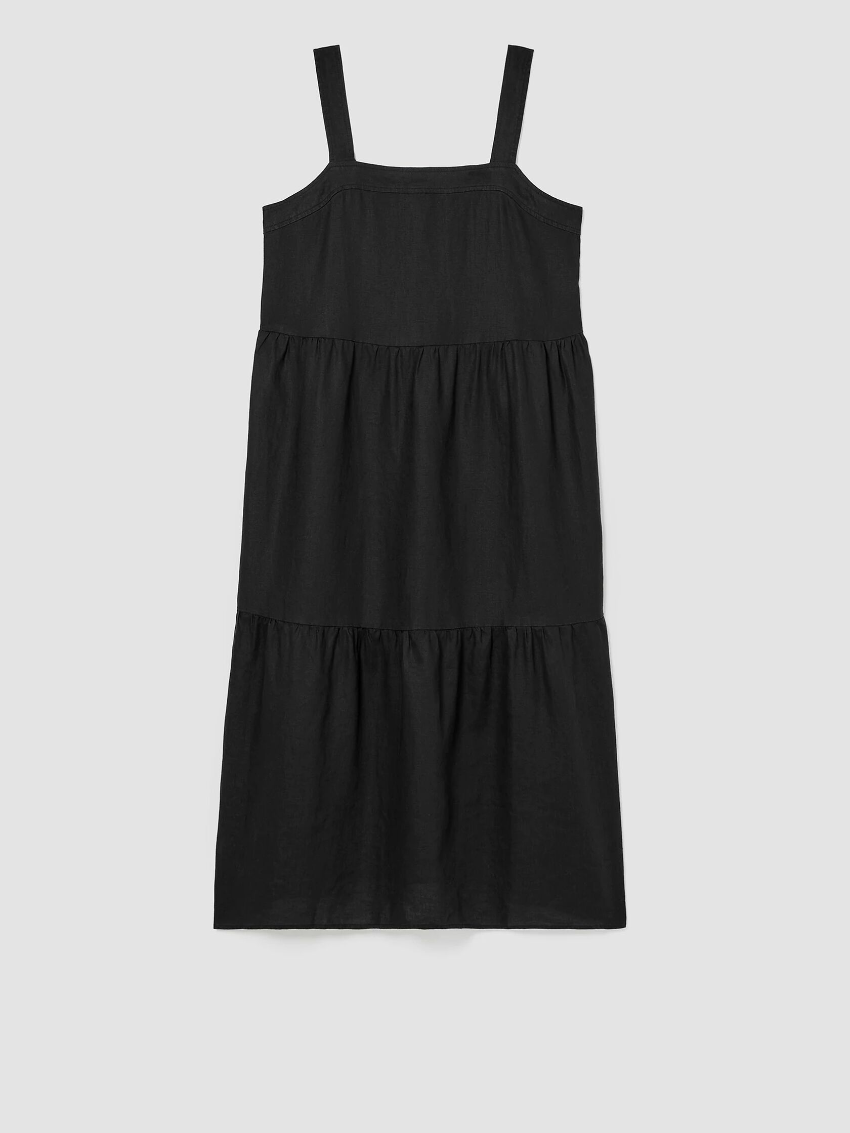 Organic Linen Tiered Dress
