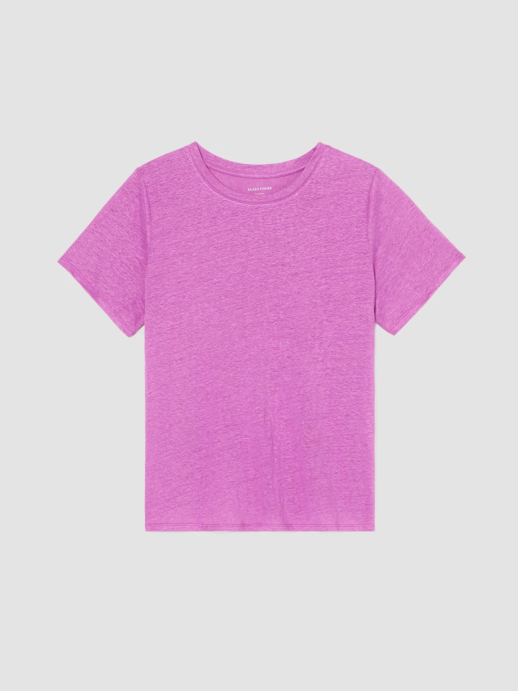 Organic Linen Jersey Crew Neck Tee