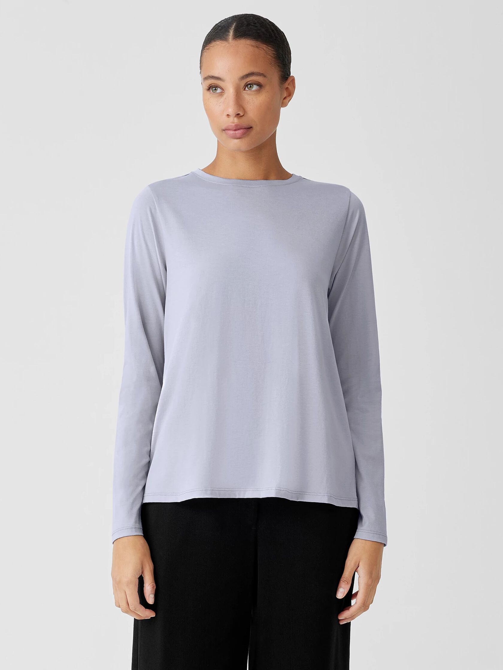 Organic Pima Cotton Jersey Long-Sleeve Tee