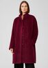Sheared Suri Alpaca Stand Collar Coat