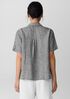 Puckered Organic Linen Short-Sleeve Shirt