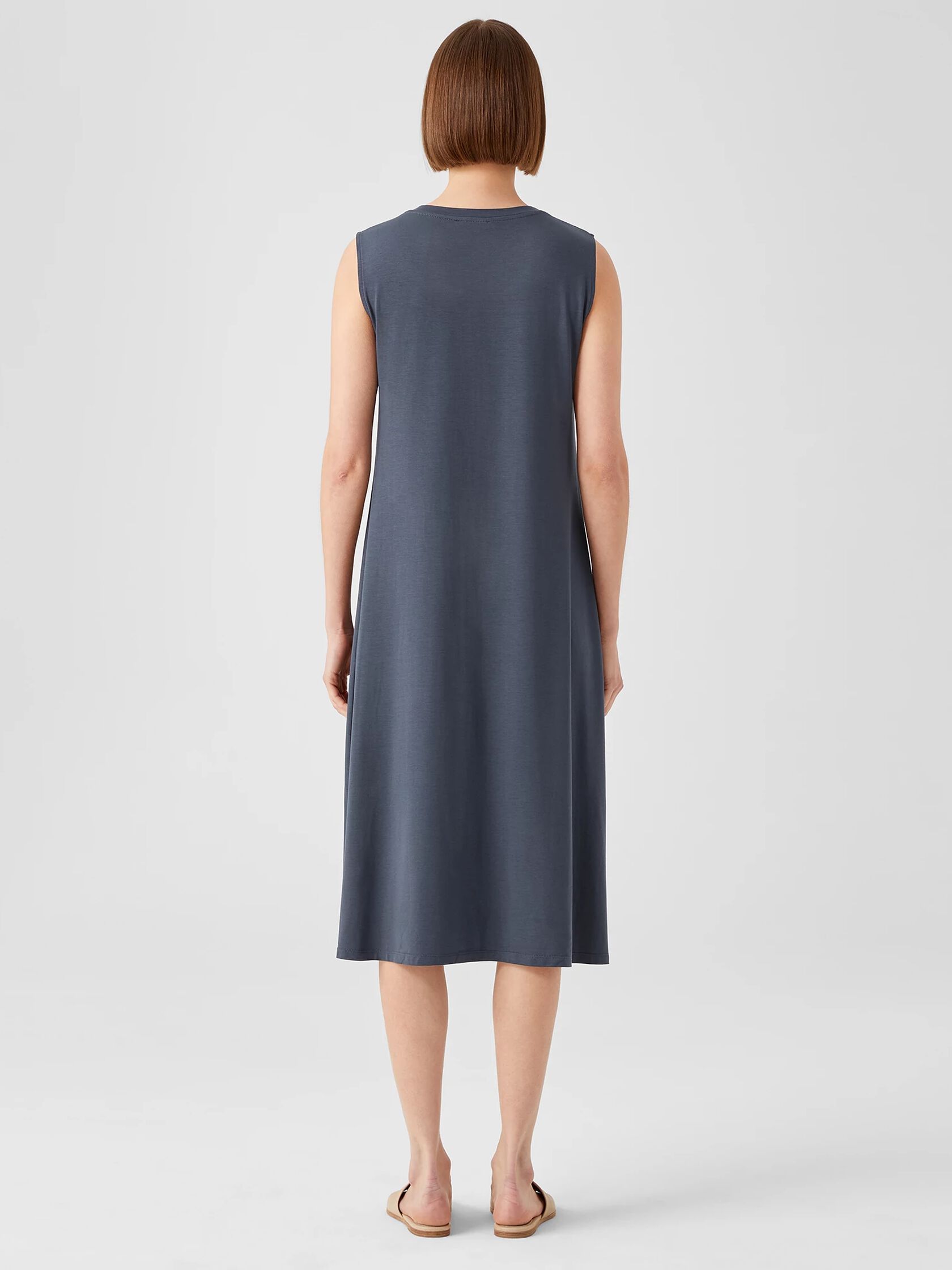 Fine Jersey Crew Neck Dress