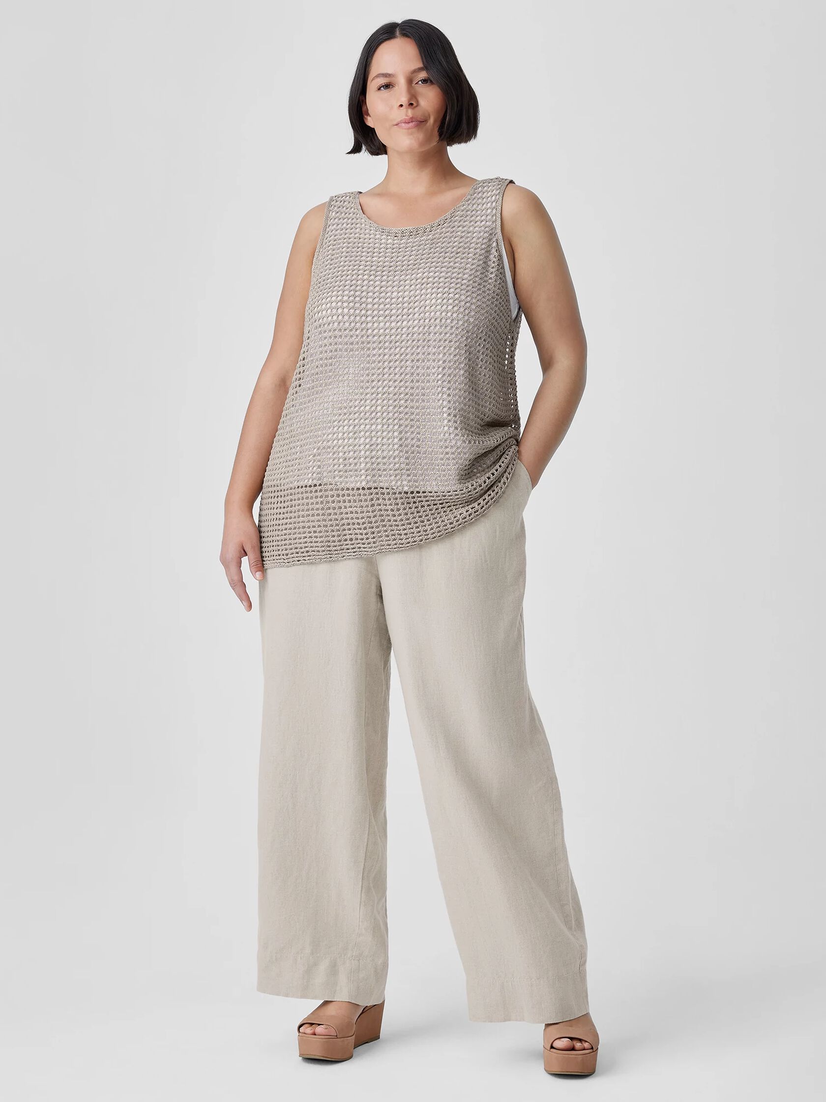 Organic Linen Wide-Leg Pant