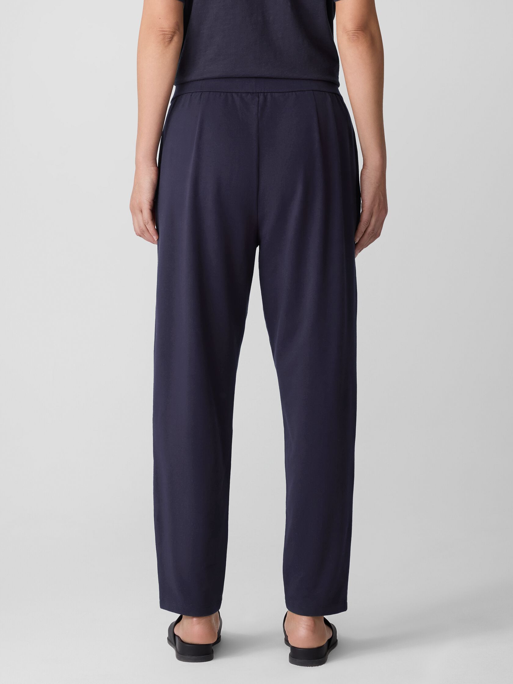 Pima Cotton Stretch Jersey Tapered Pant