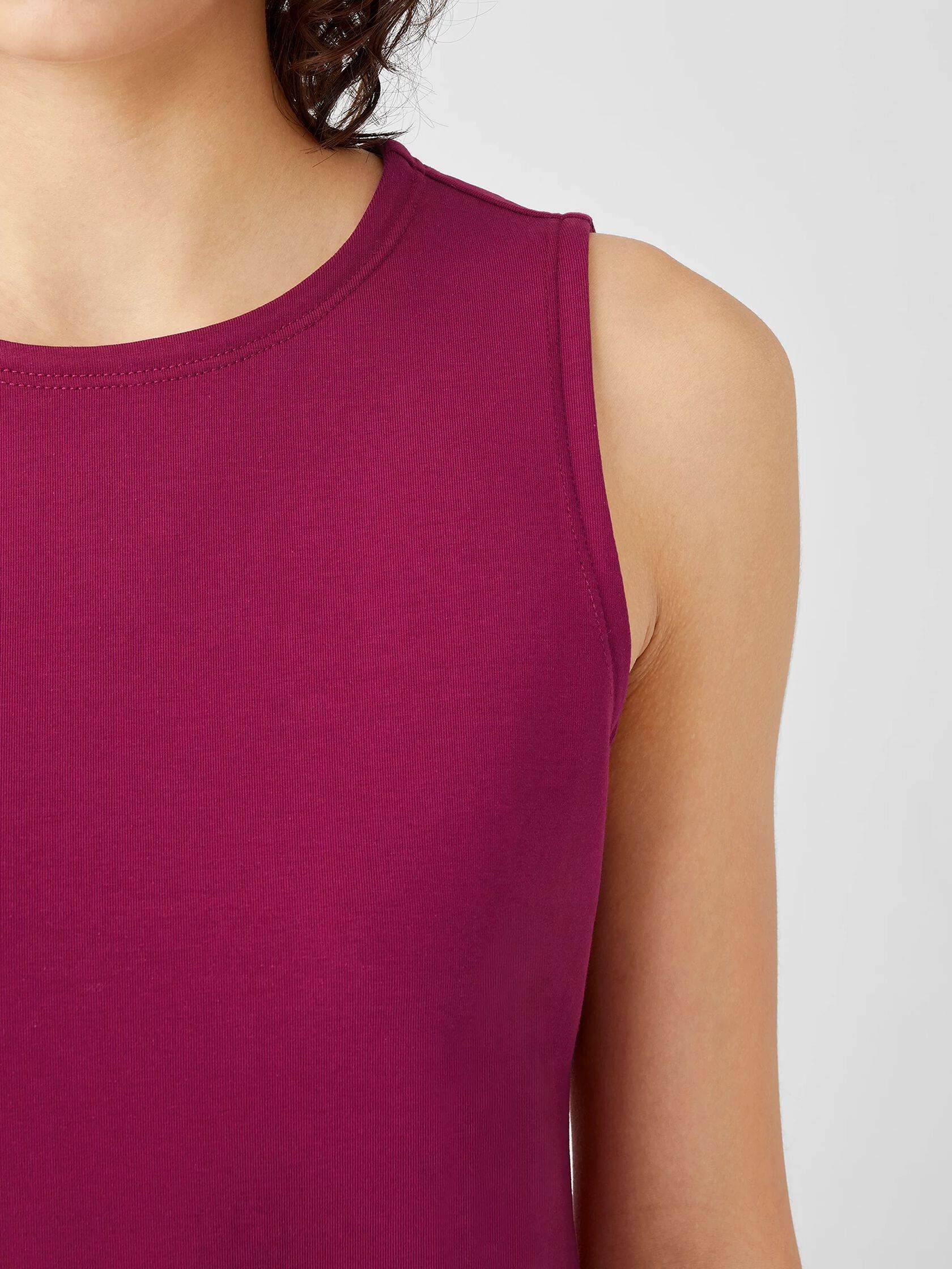 Organic Pima Cotton Stretch Jersey Tank Dress