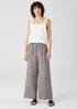 Washed Organic Linen Delave Wide-Leg Pant