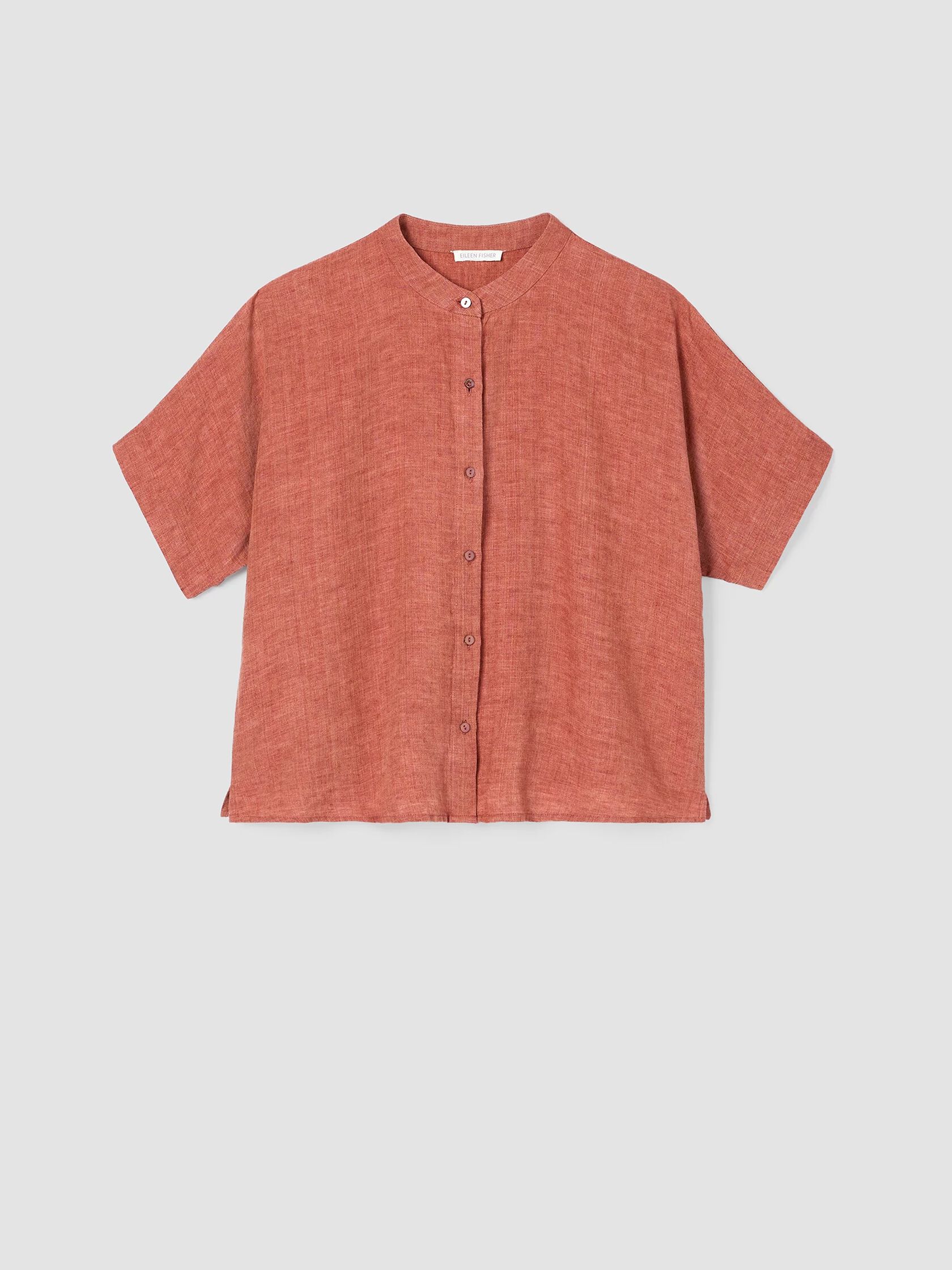 Washed Organic Linen Delave Shirt