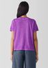 Organic Cotton Hazy Slub V-Neck Tee