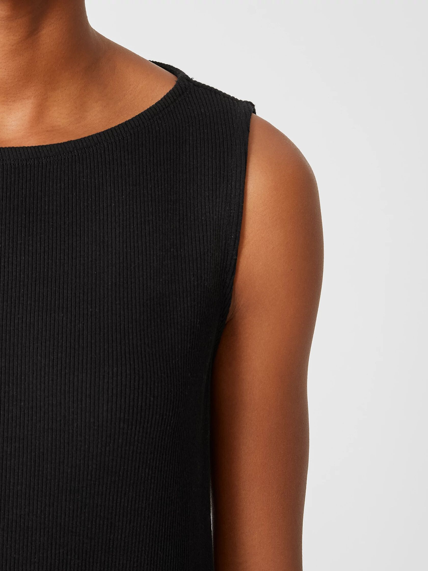 Ribbed Organic Cotton Blend Dress