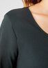 Cozy Organic Cotton Interlock U-Neck Top