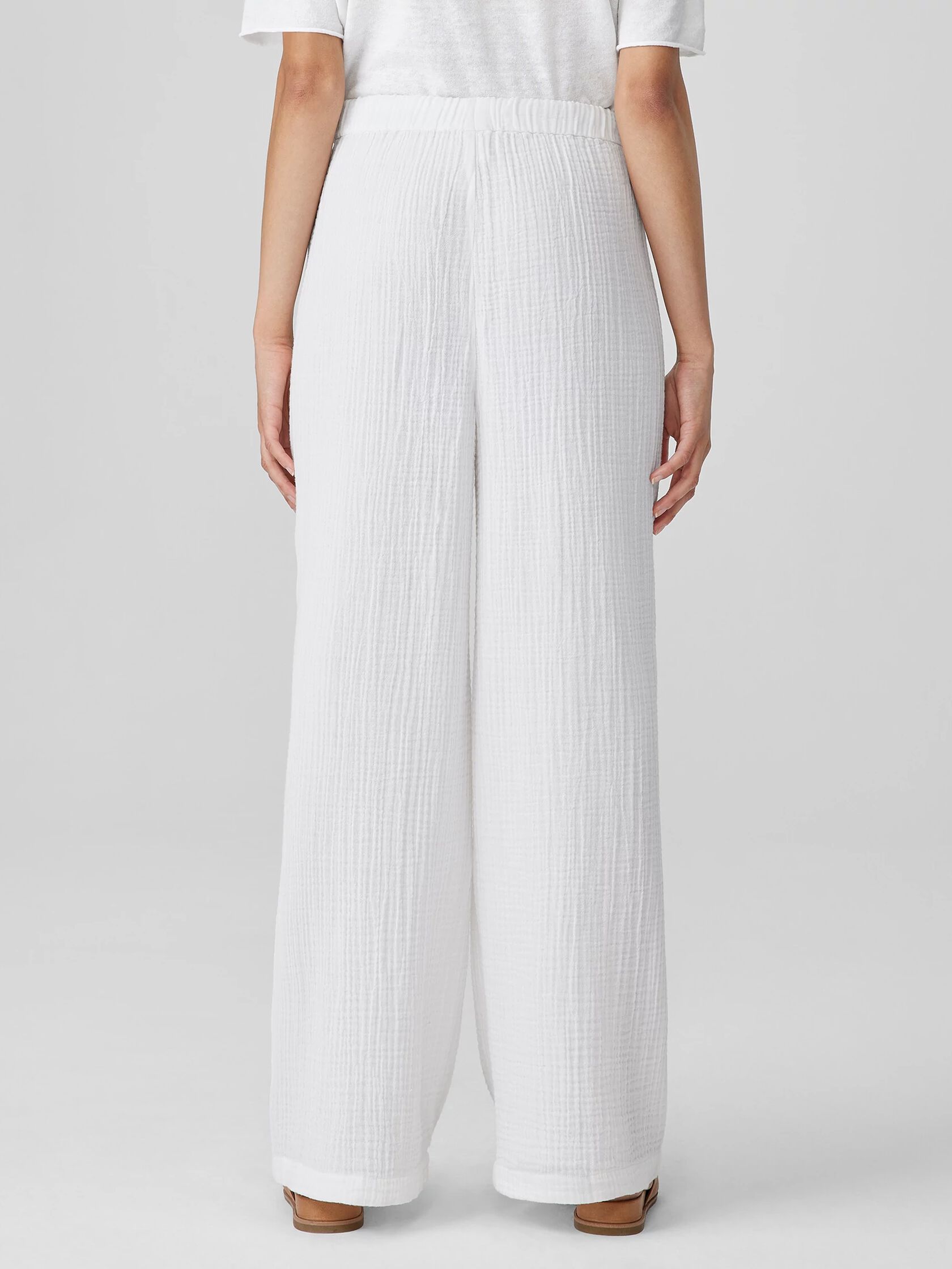 Organic Cotton Lofty Gauze Straight Pant