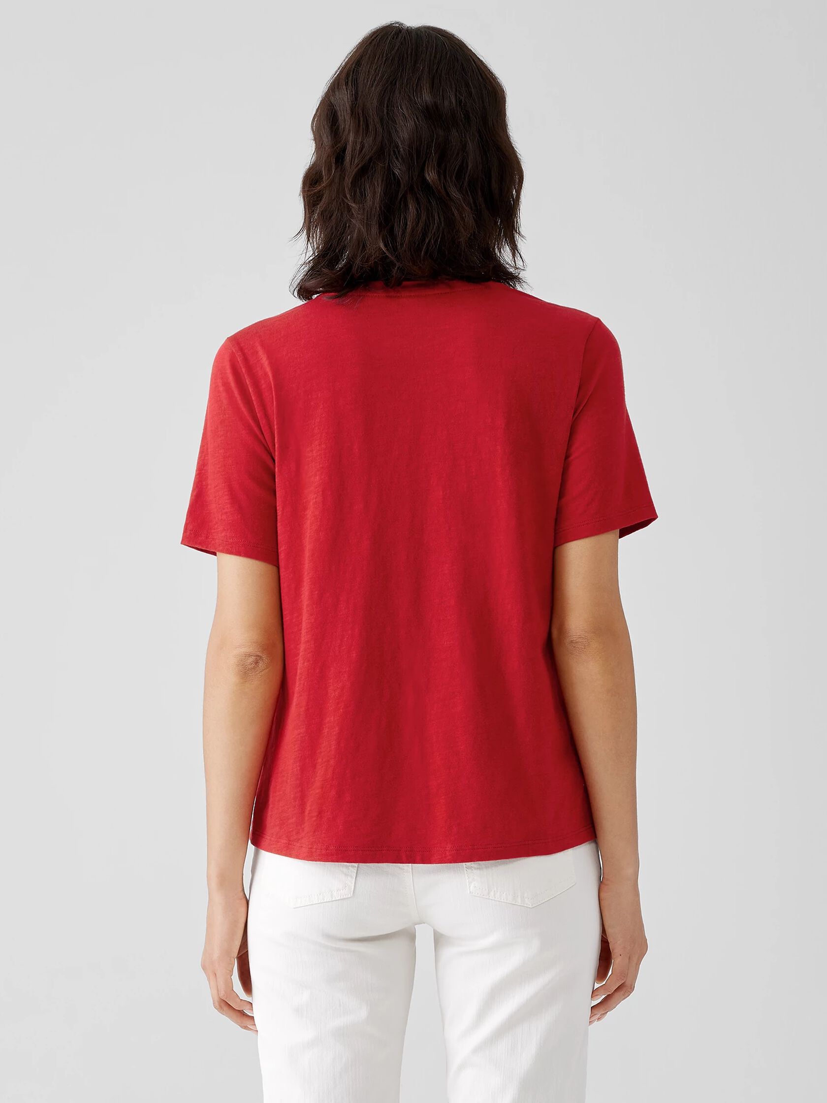 Organic Cotton Slub Crew Neck Tee