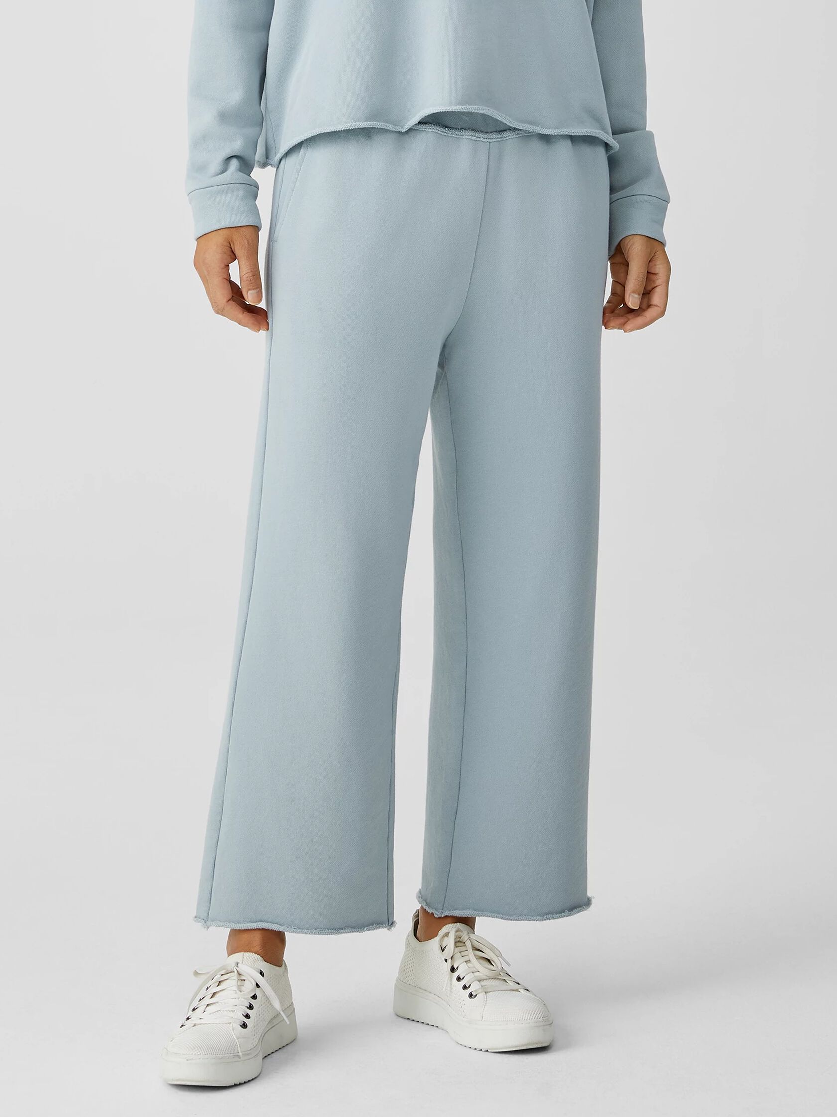 Organic Cotton French Terry Straight Pant