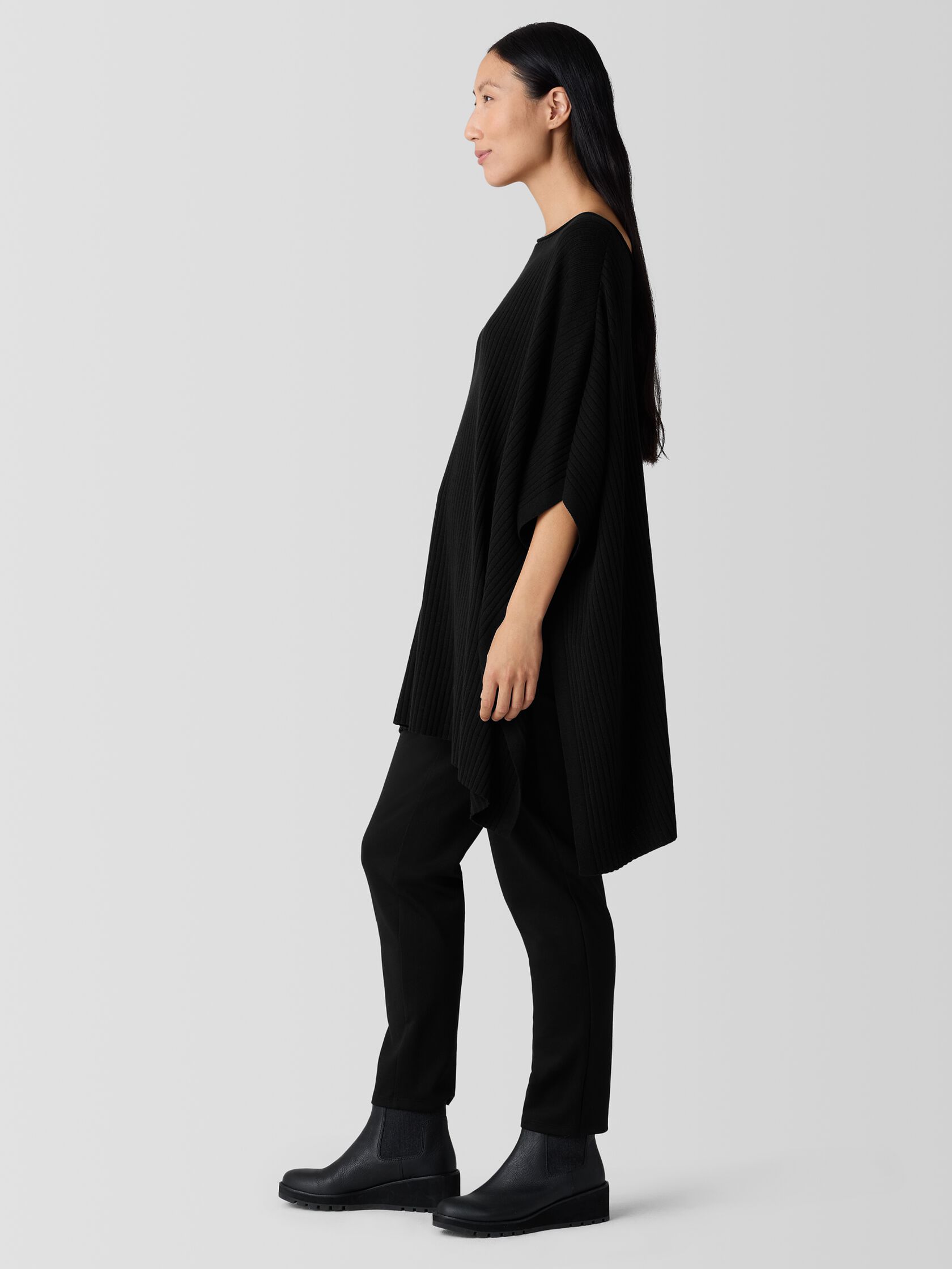 Peruvian Cotton Blend Poncho