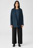 Boiled Wool Jersey Long Blazer