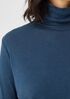 Pima Cotton Blend Turtleneck Top