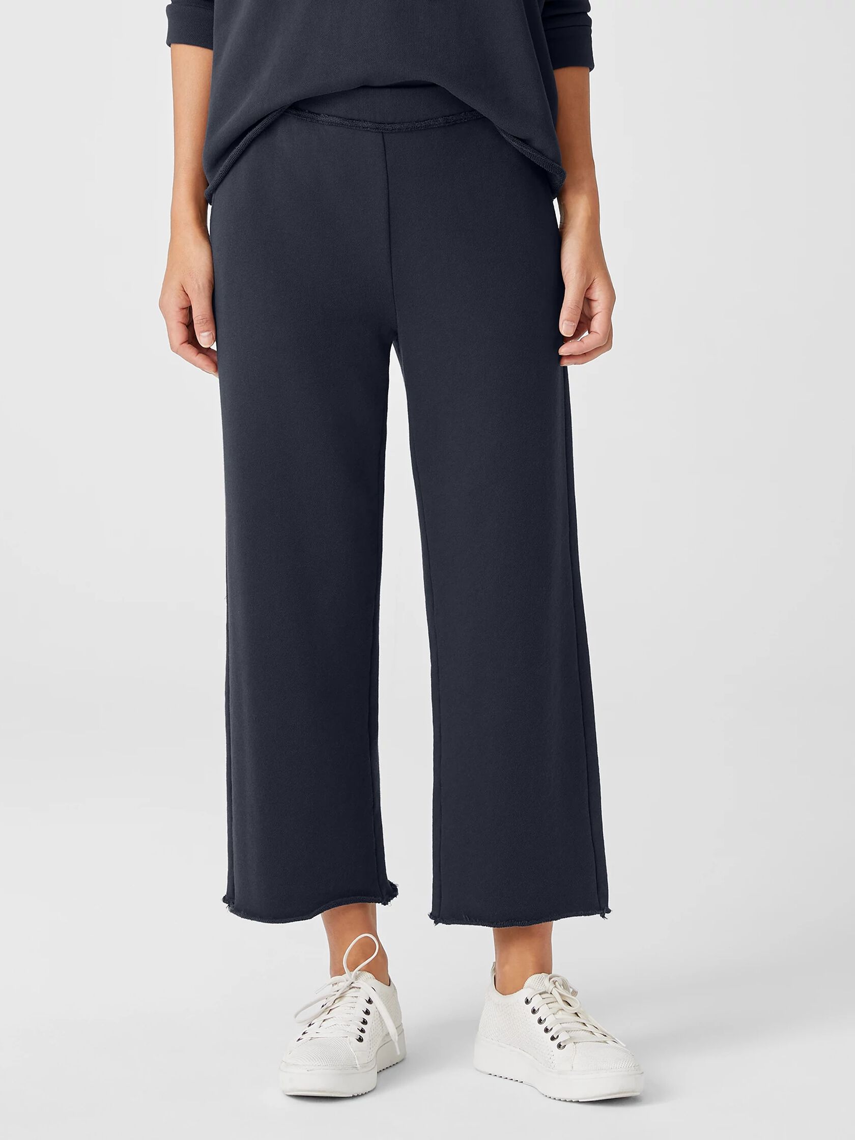 Organic Cotton French Terry Straight Pant